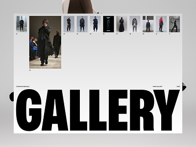 ビジュアル Gallery [concept] concept design e commerce online shop shop slider typography ui ux web
