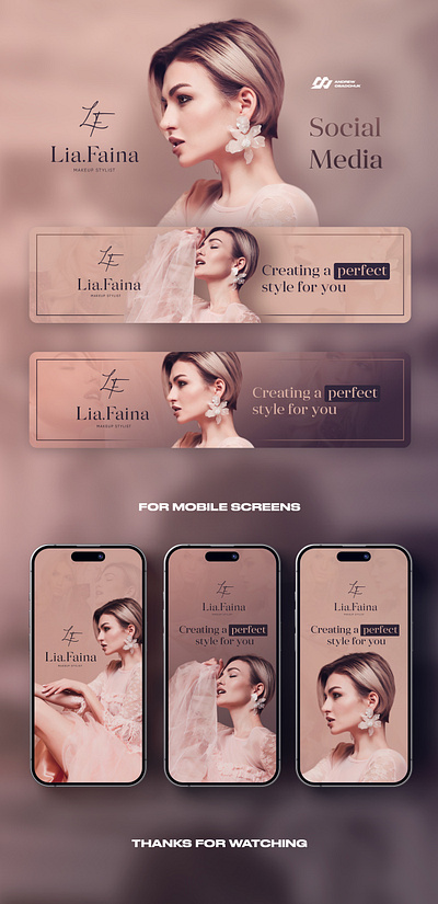 Makeup Stylist - Social media adobe photoshop ads advertisement advertising banner beauty design facebook girl graphic design instagram makeup model retouching enhancement social media social media post stories stylist web design youtube