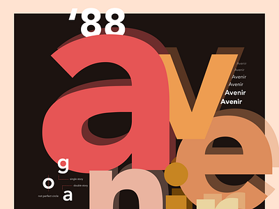 Avenir typeface poster art figma graphic design poster