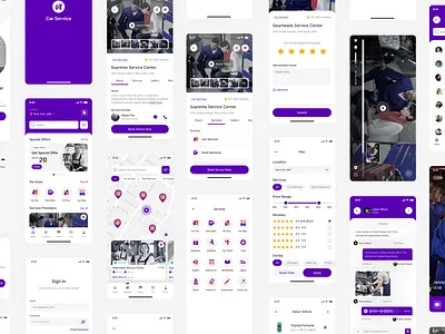 Car Service Booking App Design | Car Mechanic Finder App UIUX android app app design app designer app developer app ui car mechanic finder app car repair car service booking app design figma hire ui ux designer insightlancer ios mobile application ui ui design uiux user experience ux