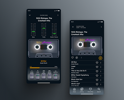 Daily UI #009 - Music Player 90s cassette daily ui 009 dailyui music player ui