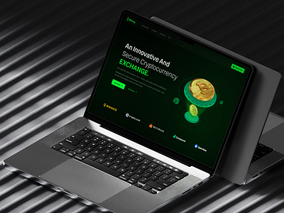 Cryptocurrency Exchange Landing Page Design cryptocurrency design exchange wesbite home page homepage interface landing page landing page design ui web web design web page web site webpage website website design