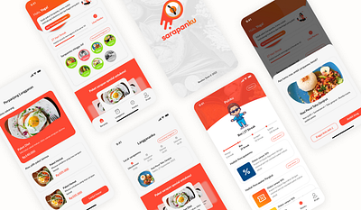 Sarapanku - Breakfast Habits Platform app design breakfast habits mobile app platform ui design uiux