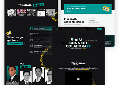 The Mentor - Innovation Program Website Redesign animation branding innovation interactive landing page redesign ui ui design uiux website design