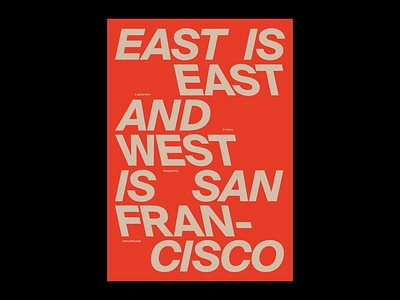 EAST IS EAST Poster 2d adobe artwork design graphic graphic design graphics illustrator minimal photoshop poster poster design posters print text type typographic typographic poster typography visual