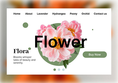 Flora branding graphic design ui