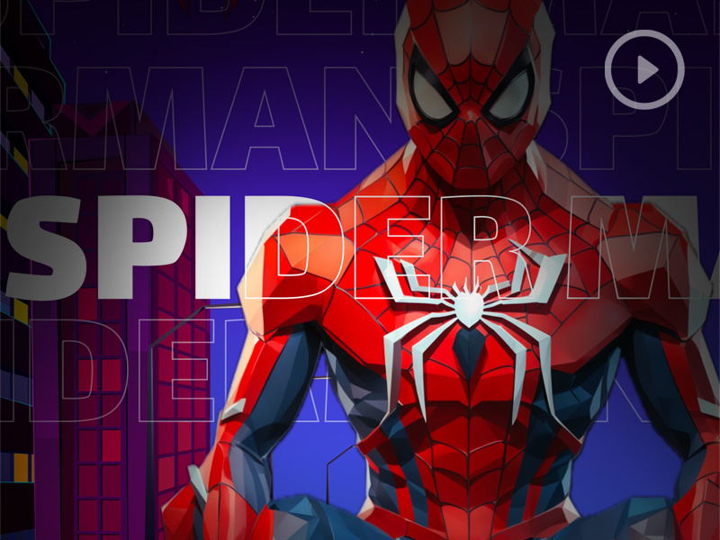 Spiderman Landing page app design creative design mobile app movie responsive spiderman spiderman landing page trending ui user interface ux visual design