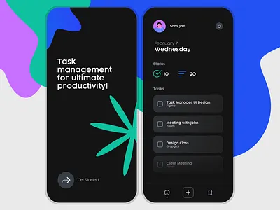 Sleek UI for Seamless Task Management App app app design app prototype app ui app ui design clean ui design design minimalist mobile ui minimalist ui minimalist ui design minimalist uiux mobile app design mobile app prototype mobile ui mobile ui design ui ui design uiux