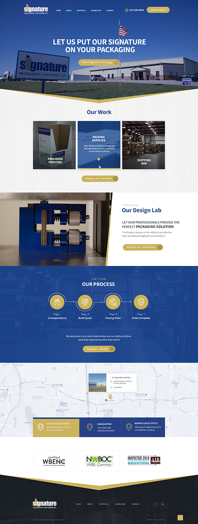 Industrial web design