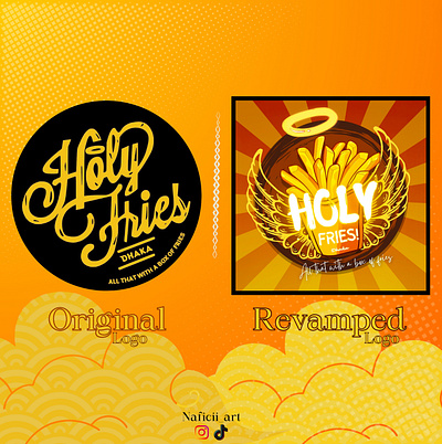 Holy Fries Logo Reimagined branding graphic design logo