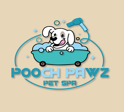 Pet Spa Logo adobe ilustrator brand design brand identity illustration logo design logos vector