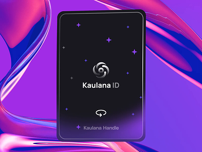 Kaulana ID Card 3d card id idea identity isometric motion nft paper plastic rotate rotation verification verify