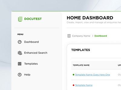 Document Analysis Dashboard | Navigation Details dashboard product design ui ux