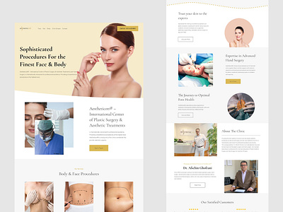 Surgery clinic website design designer figma figma freelancem freelancer web design minimal web design squarespace squarespace freelance uiux web design