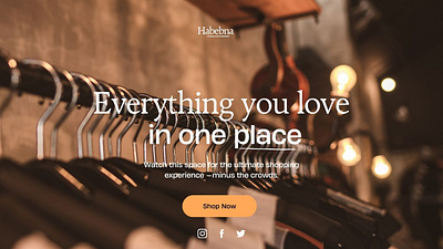 Habebna prelaunch website ui web design website