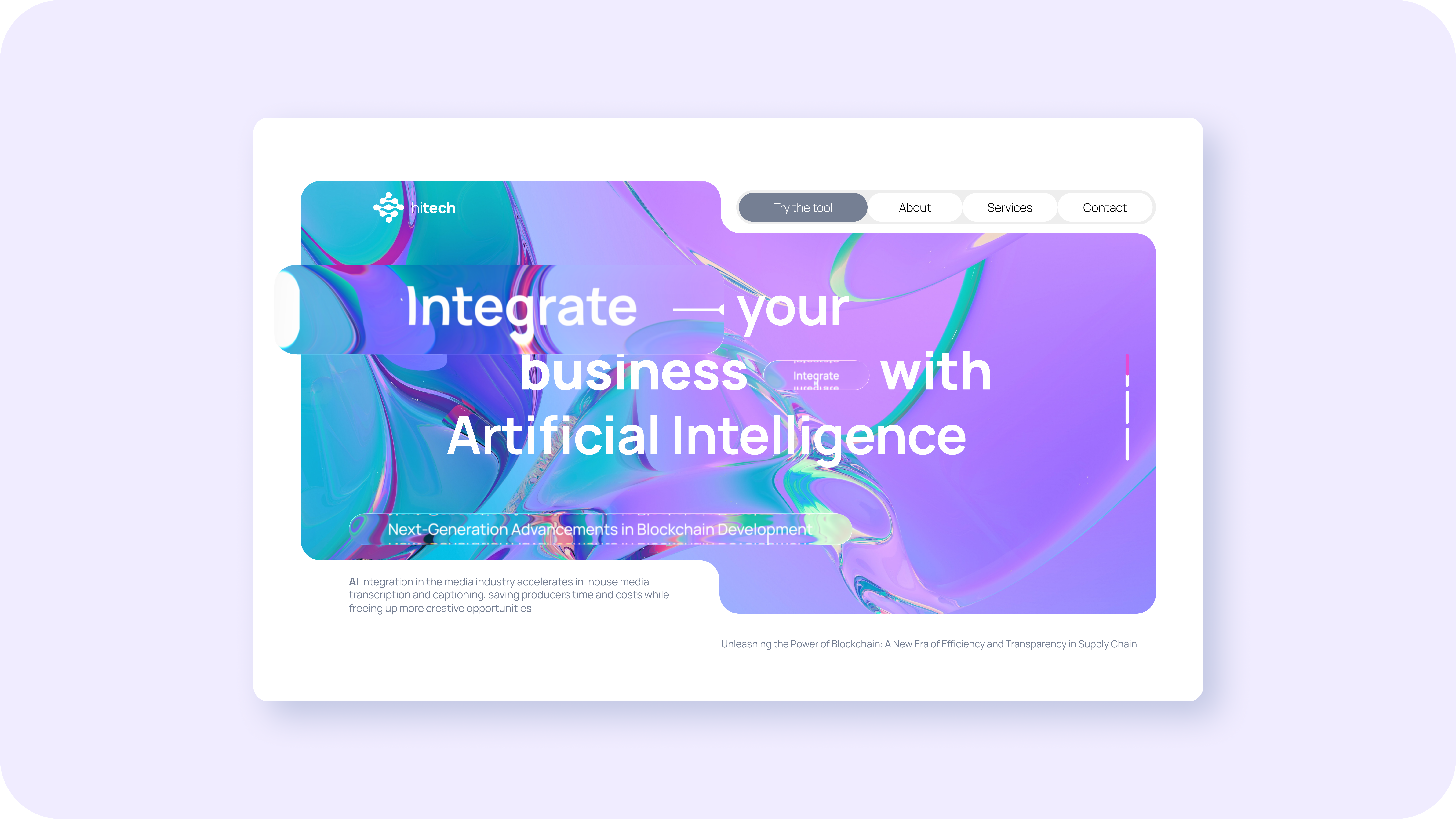 hitech app art direction branding design graphic design landing page liquid glass logo ui ux web design