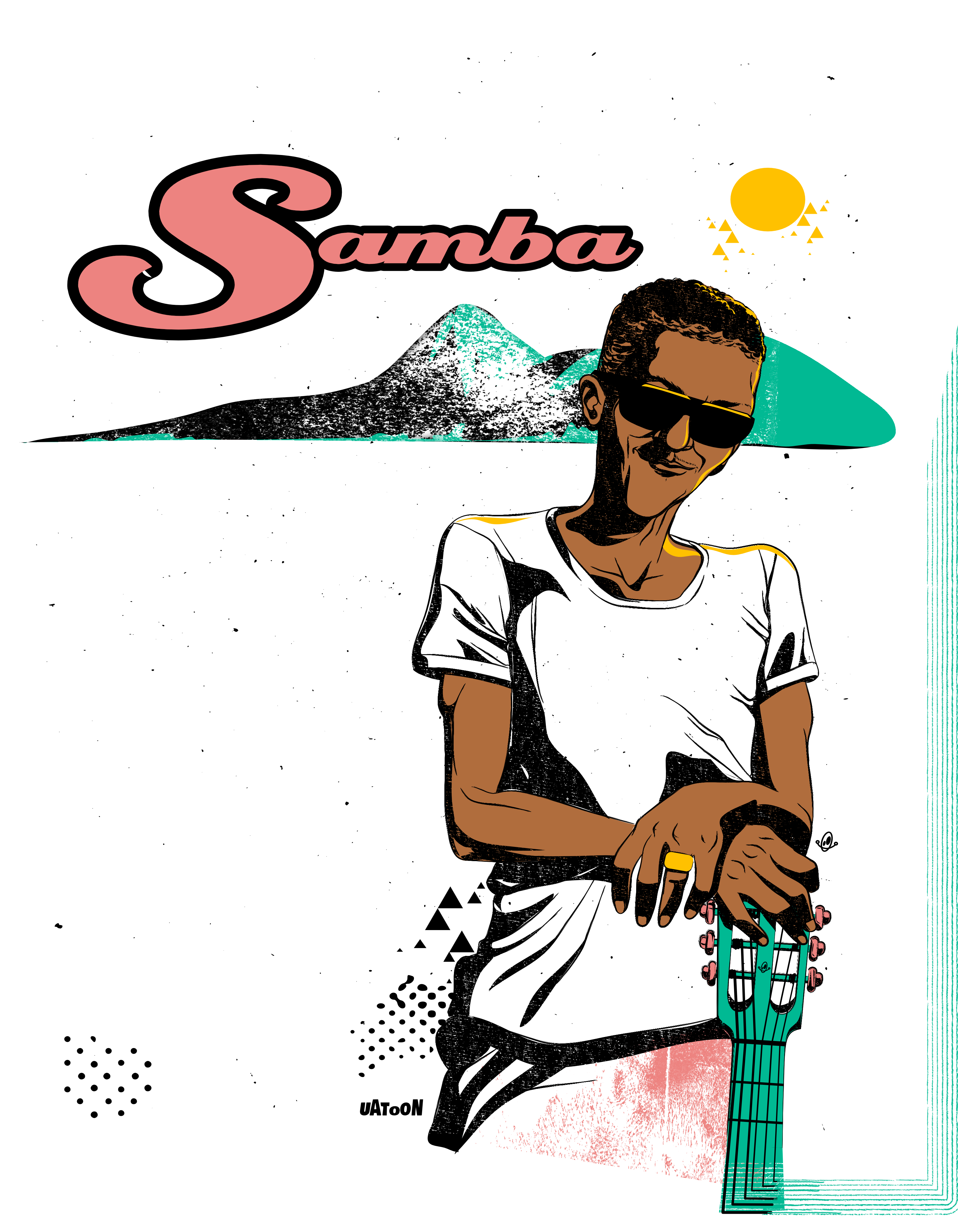 Print Design - Samba art design illustration print tshirt vector