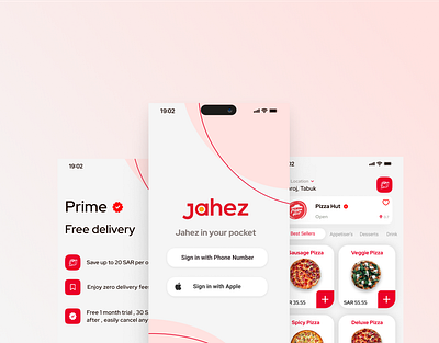 Jahez App branding ui