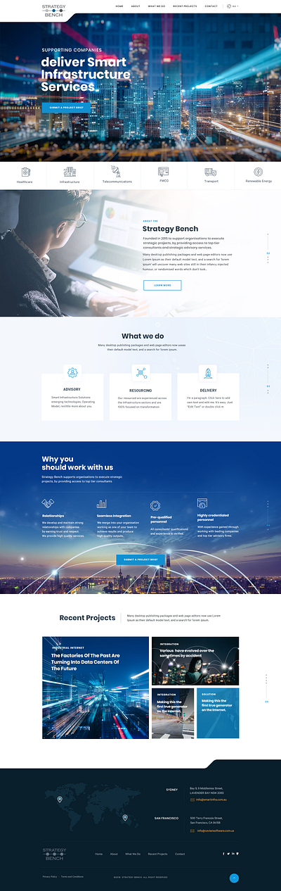 Business & Consulting uiux web design