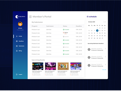 Events management Ui add event calendar dashboard dashboard desgn delete event event ui saas sidebar dashboard ui ux web app web design