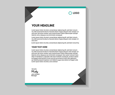 Letter Head design for your company. concept