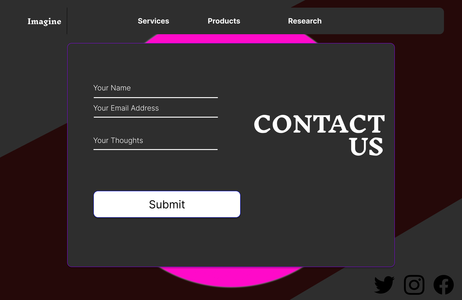 Contact us form UI Design (Website design) by Imaginerix : UX for Apps ...