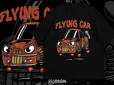 Flying car illustrationaday