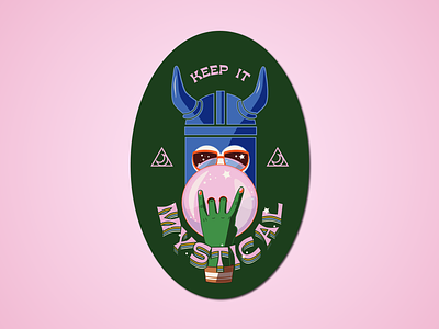 Keep It Mystical bowling graphic design ideas illustration illustrator mystical sticker