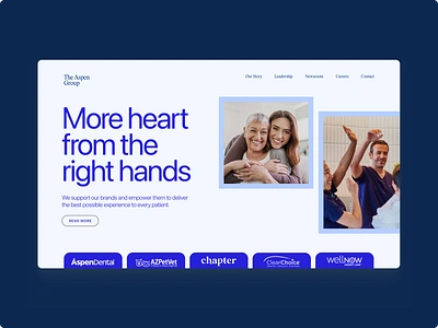 The Aspen Group – Hero Redesign Concept design herosection ui webdesign website