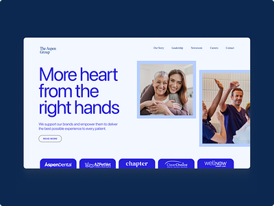 The Aspen Group – Hero Redesign Concept design herosection ui webdesign website