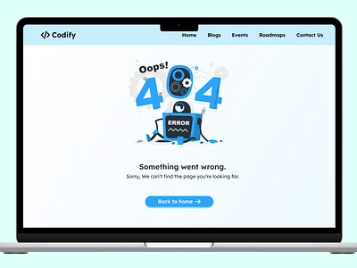 404 Error Page 404error design innovation ui