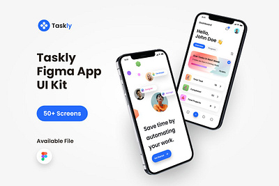 Taskly Productivity Figma UI Kit figma ios mobile app design mobile ui kit productivity projects taskly productivity figma ui kit tasks ui design ui kit ui ux