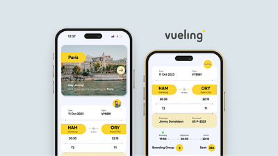 vueling ticket app app app design ui ux