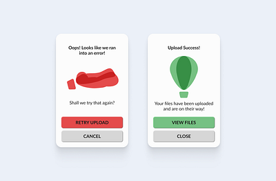 Daily UI #011 - Flash Message daily ui 011 dailyui error message flash message hot air balloon ui