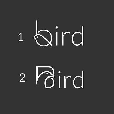 Bird logo 1 or 2? bird bird logo birdlogo design logo logo bird