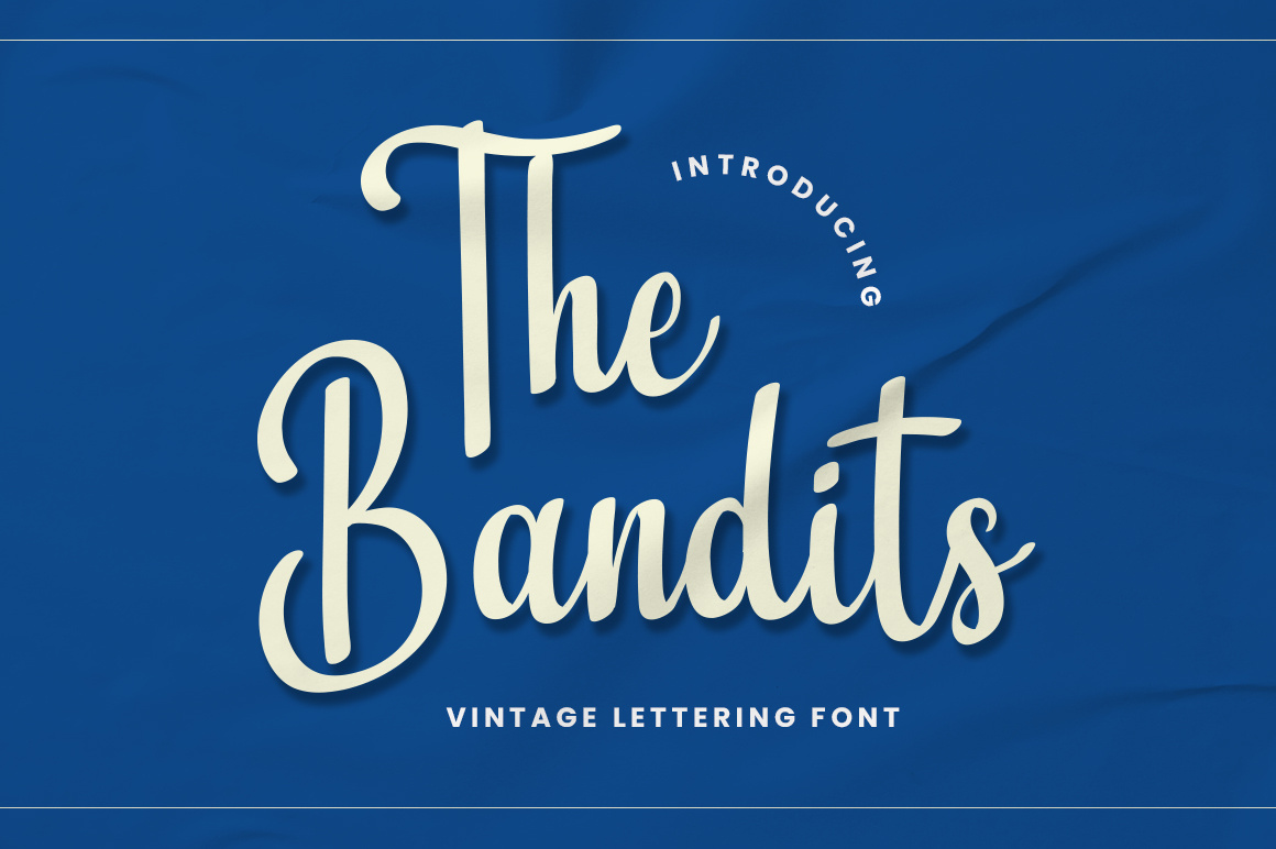 The Bandits - Vintage Lettering Font by Bluestype Studio on Dribbble