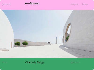 Self-promo template architecture design portfolio readymag template web