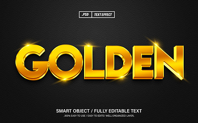 Golden'' 3D Editable Text Effect Style 3d branding gold gold action gold effect gold psd editable text gold psd text gold text effect golden golden 3d text golden effect golden text graphic design letter effect logo luxury gold new gold style text