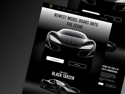 Lamborghini-Landing page Design car landing page lamborghini landing page landing page design responsive responsive landing page uidesign uiux user interface web ui design