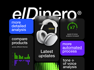 eldinero.ai ai analytics app appdesign comparison dashboard interface reviews ui update