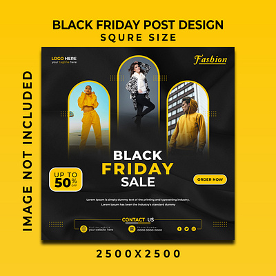 Black Friday Social media Post Design Template. ads black friday design graphic design instagram post post design post template psd social media post template
