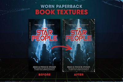 Worn 80s Paperback Book Textures 80s book cover creased distressed distressed textures dust folded paper grunge old paper old paper texture overlay paperback paperback book mockup texture vintage worn worn 80s paperback book textures
