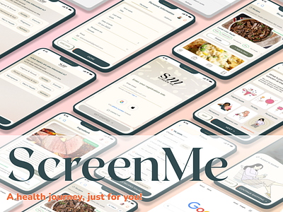 ScreenMe app health mobileapp ui ux womenapp