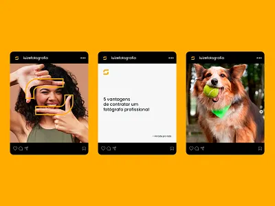 Luize - Brand identity black brand brand identity branding logo logotype posts social media yellow