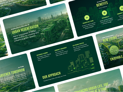 Greenurban Presentation animation branding graphic design logo motion graphics presentation design ui vector