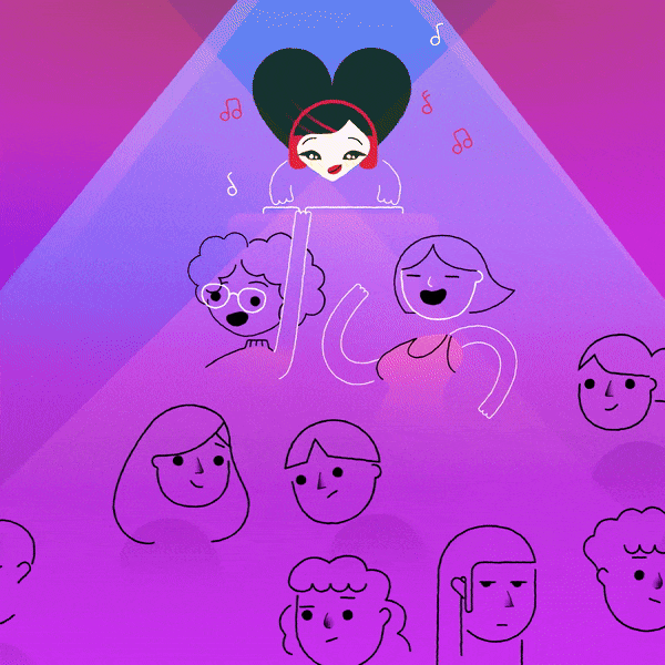 Our Rainbow Hearts - Explainer brand video - In da club 2d animation character animation characters design explainer video fab design flat design funny gay gradient jewellery lesbian lgbt lgbtq lgbtqia motion design motion graphics queer