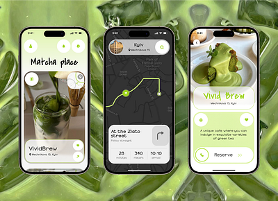 Mobile concept | Matcha place coffee coffee shop concept figma green matcha mobile app ui