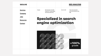 SEO Analysis - Website Redesign design grid landingpage seo typography ui uiux ux webdesign
