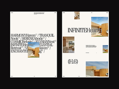 Infinite Hearth architecture brand branding clean design editorial grid layout minimal swiss typography web