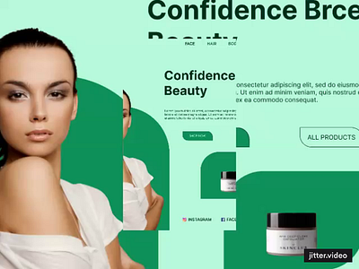 Skin products design design icon skin po skin products uiux vector web design website